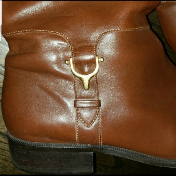 Vintage Etienne Aigner Leather Derby Riding Boots - Picture 2 of 8